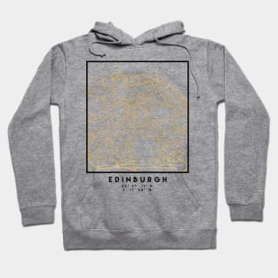 EDINBURGH SCOTLAND CITY STREET MAP ART Hoodie